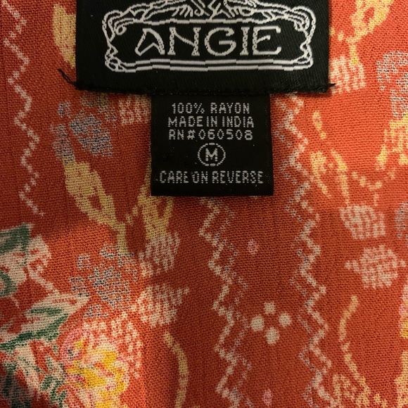 Boho KIMONO in Rust Floral - Picture 5 of 11